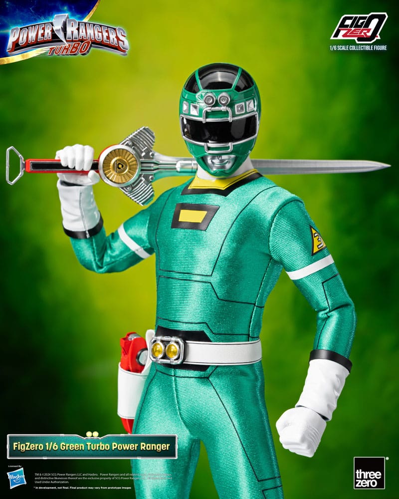 Power Rangers Turbo FigZero Action Figure 1/6 Green Turbo Power Ranger 30 cm 4895250815230