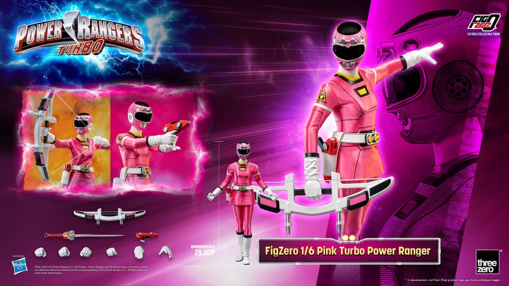 Power Rangers Turbo FigZero Action Figure 1/6 Pink Turbo Power Ranger 30 cm 4895250815254