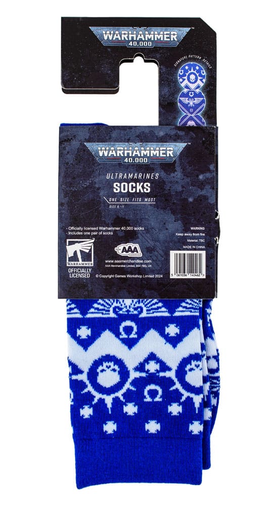 Warhammer 40K House Socks Ultramarines Veteran 5061036140462