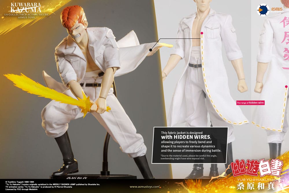 Yu Yu Hakusho Action Figure 1/6 Kazuma Kuwabara (Luxury Version) 30 cm 4713294721457