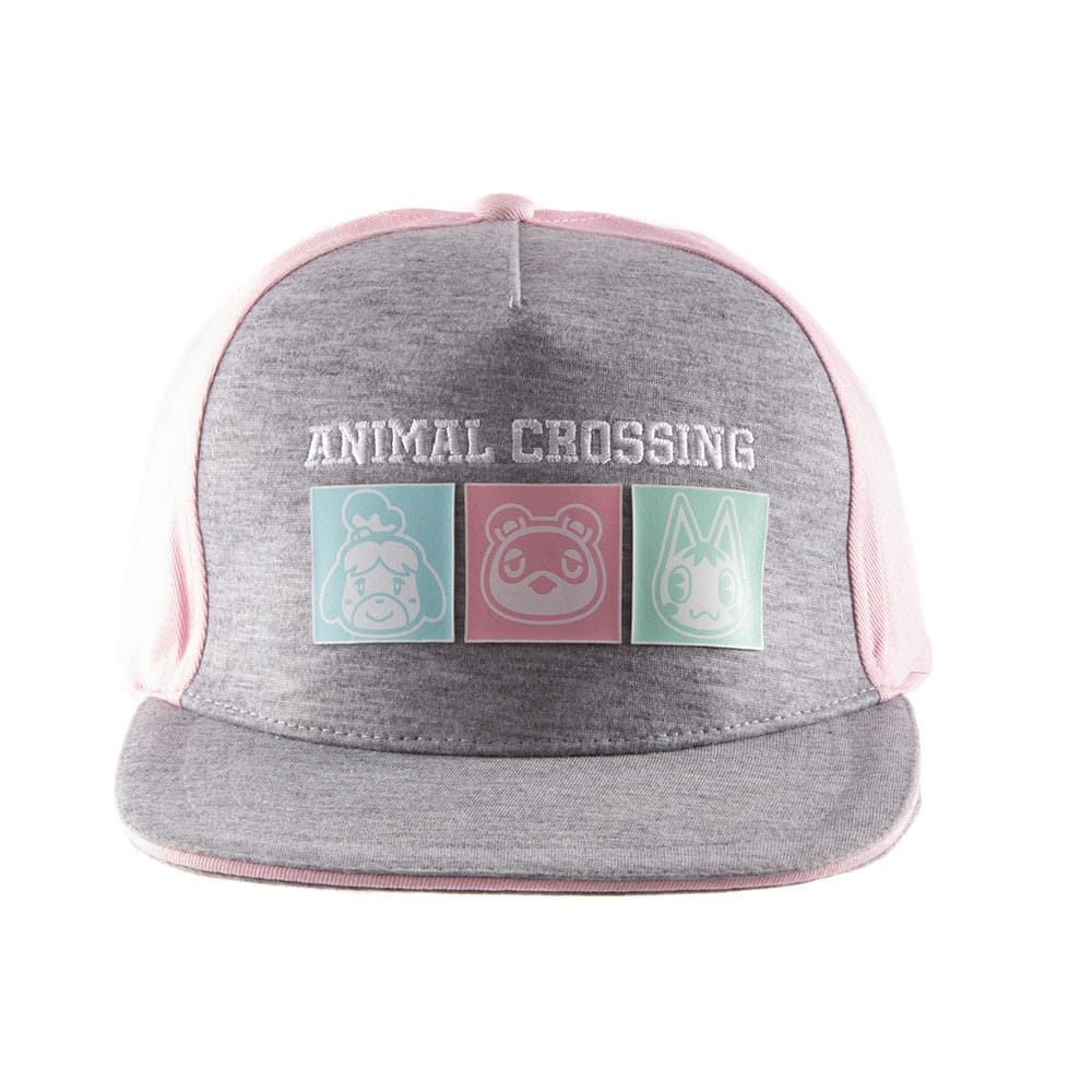 Animal Crossing Snapback Cap Pastel Squares 5056463432761