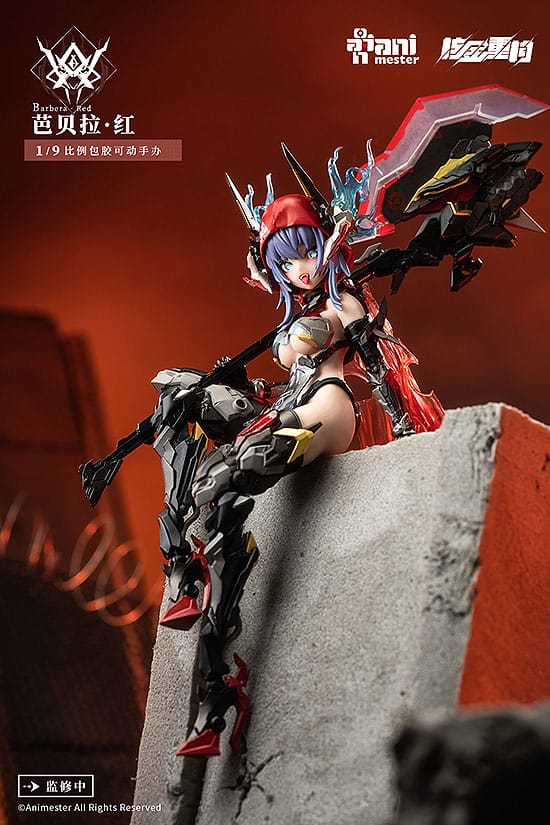 Original Character Plastic Model Kit Alloy Articulated Assemblable Model Thunderbolt-Barbera Red 21 cm 6971651926169