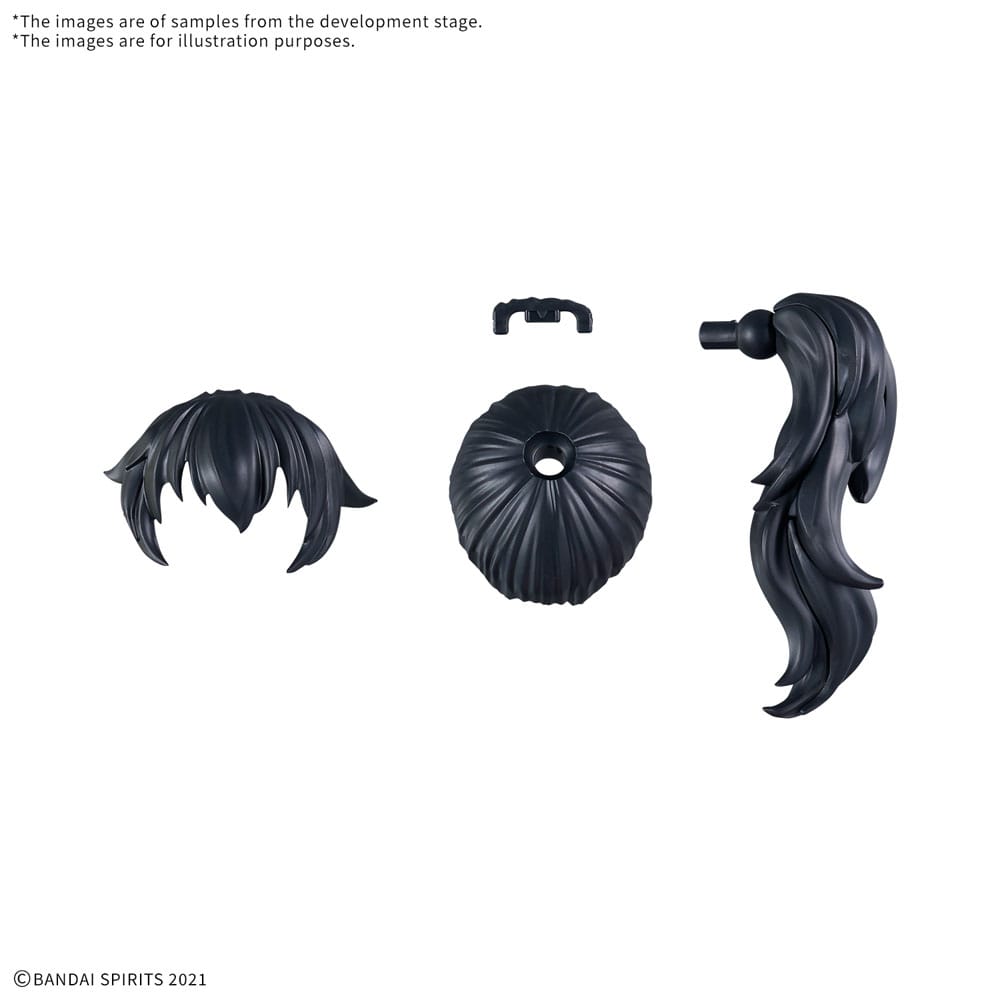 Gundam 30MS Model Kit Accessory Set Option Hair Style Parts Vol. 11 (All 4 Types) 4573102676900