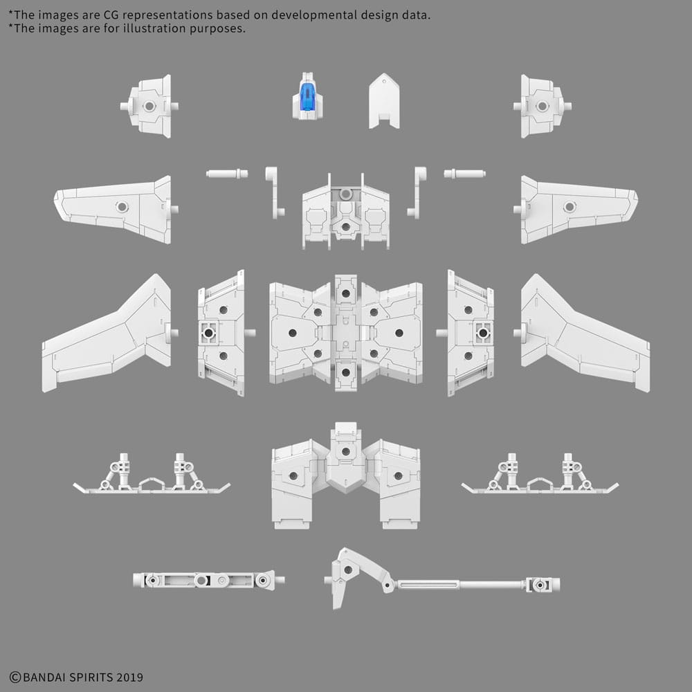 Gundam 30MM Plastic Model Kit 1/144 Extended Armament Vehicle (Wing Mobile Ver.) 4573102683182