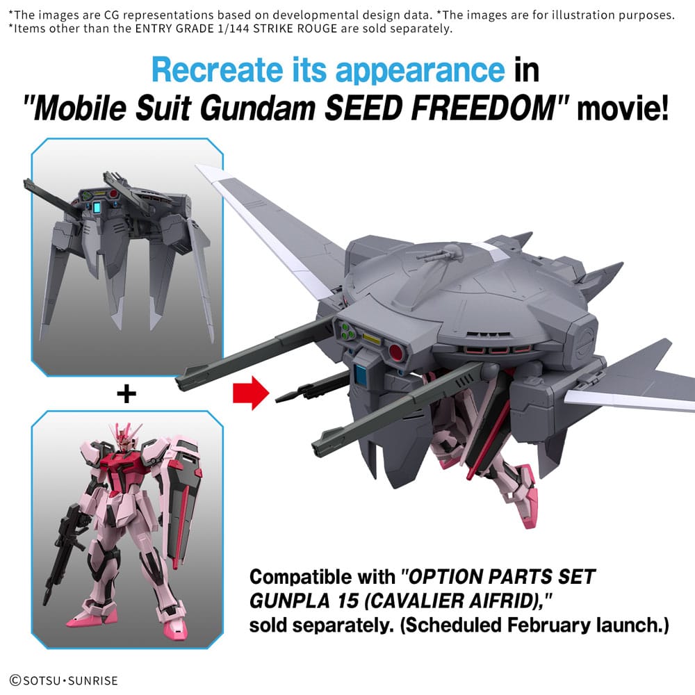 Mobile Suit Gundam SEED Entry Grade Plastic Model Kit 1/144 Strike Rouge 4573102683212