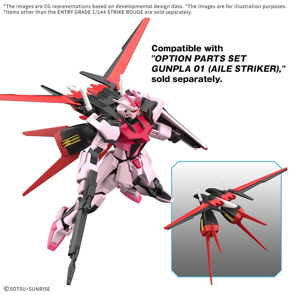 Mobile Suit Gundam SEED Entry Grade Plastic Model Kit 1/144 Strike Rouge 4573102683212