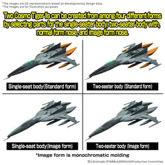 Space Battleship Yamato Mecha Collection DX Plastic Model Kits Type 1 Space Fighter Attack Craft Cosmo Tiger II (Double Seater/Single Seater) Set of 2 4573102683335