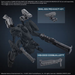 Armored Core VI: Fires of Rubicon 30MM Model Kit Accessory Set Weapon Set 3 4573102683366