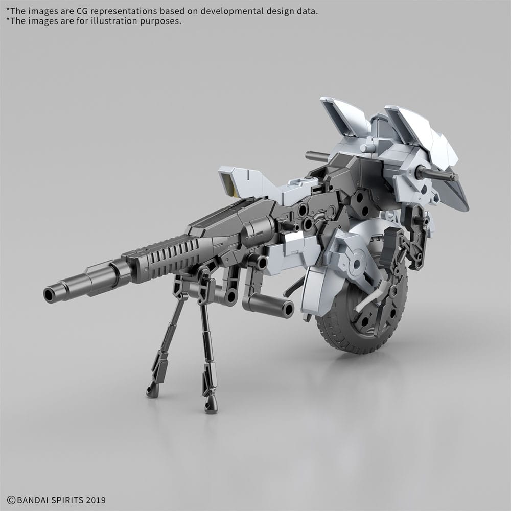 Gundam 30MM Plastic Model Kit 1/144 Extended Armament Vehicle (Metal Cannon Bike Ver.) 4573102683526