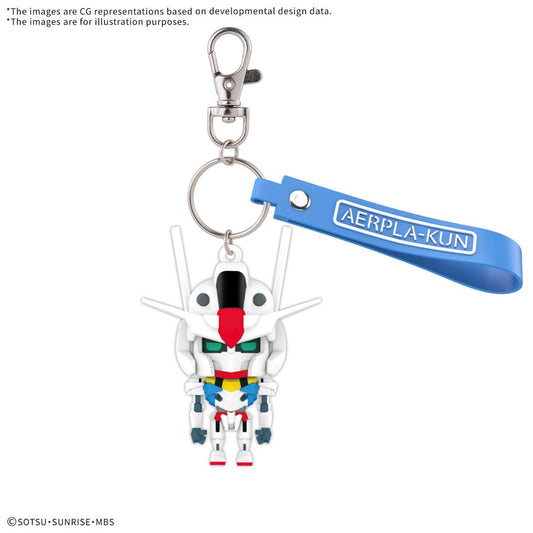 Gundam 3D Rubber Keychain Aerpla-Kun 4573102683793