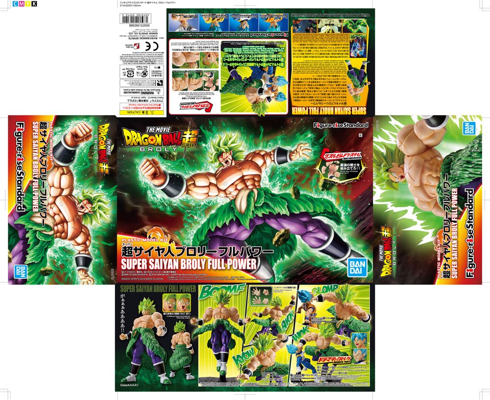 Dragonball Super Figure-rise Standard Plastic Model Kit Super Saiyan Broly Fullpower 15 cm 4573102557124