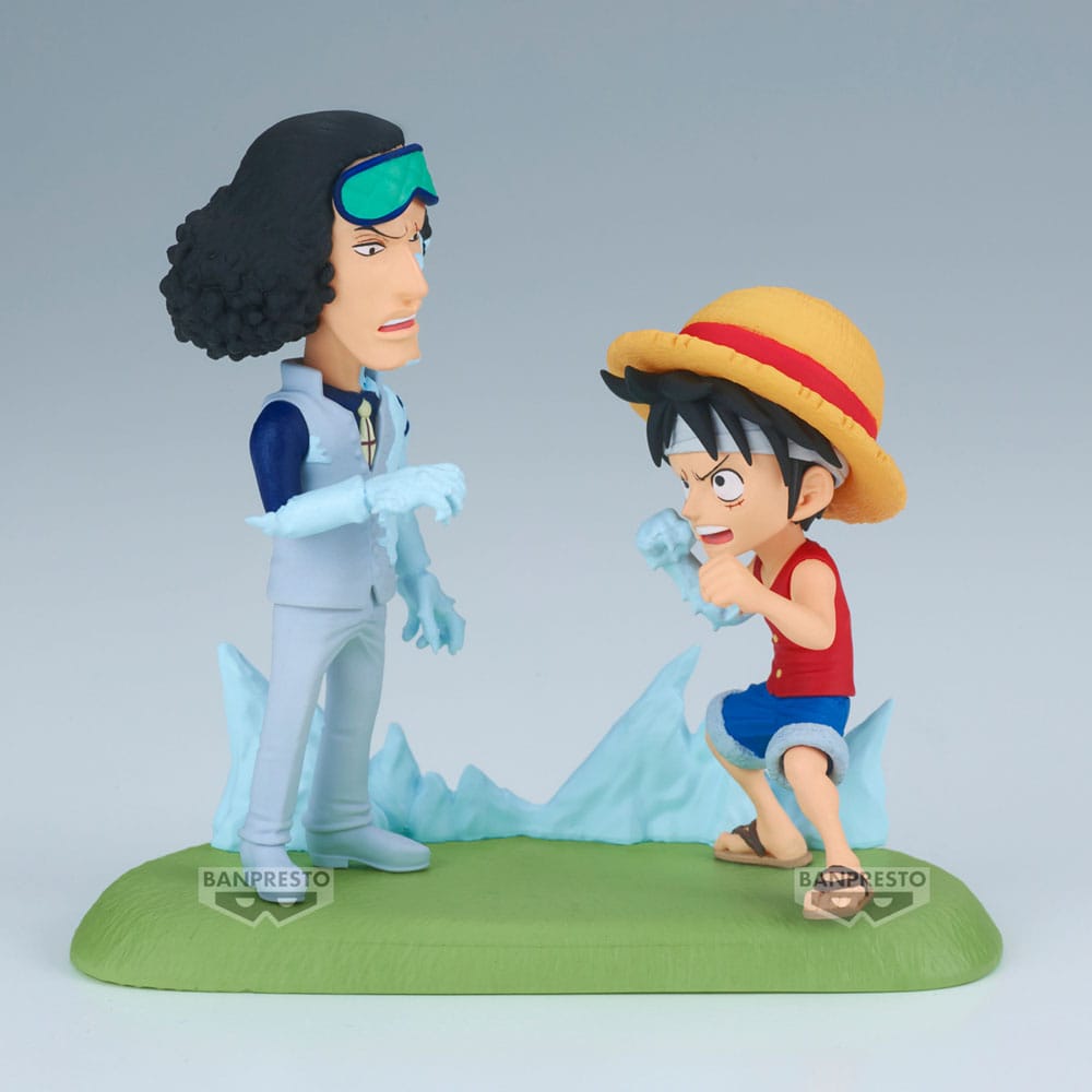 One Piece WCF Log Stories PVC Statue Luffy vs. Kuzan 9 cm 4983164286885