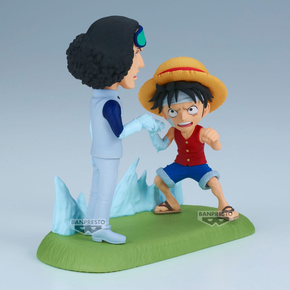 One Piece WCF Log Stories PVC Statue Luffy vs. Kuzan 9 cm 4983164286885