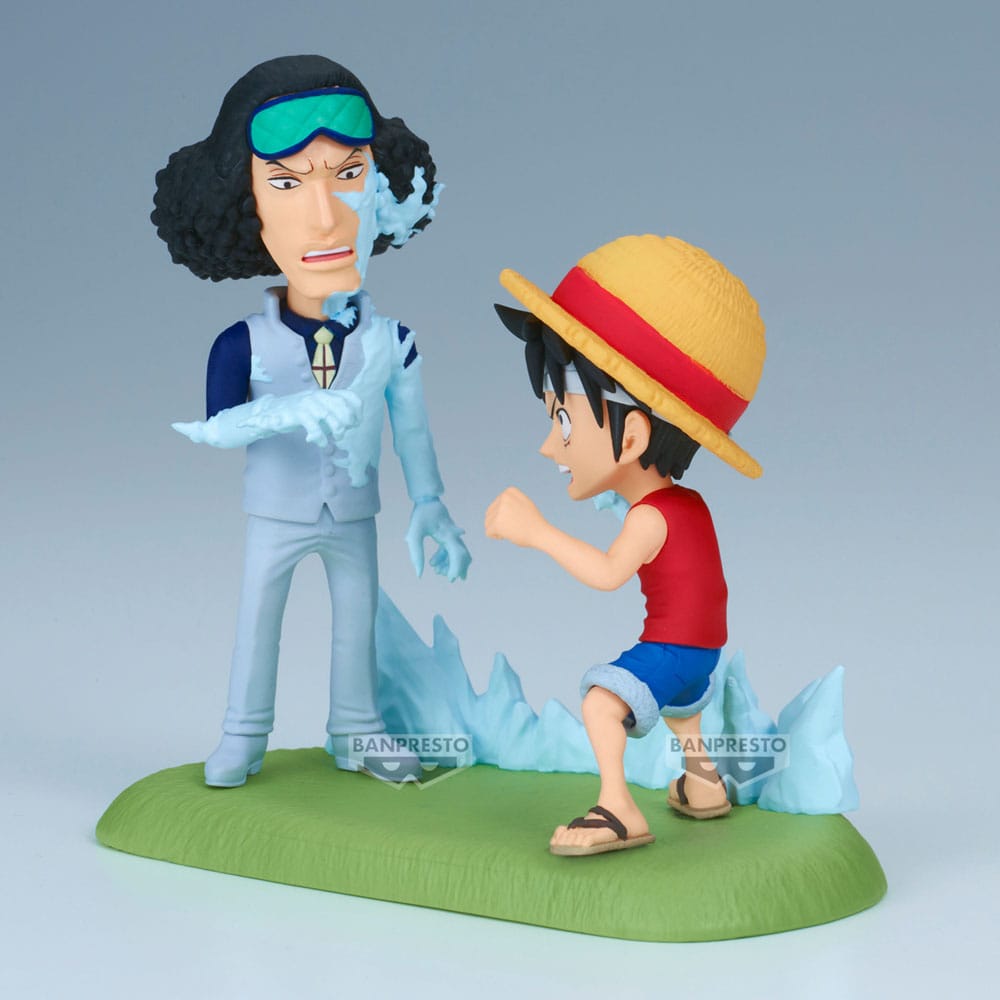 One Piece WCF Log Stories PVC Statue Luffy vs. Kuzan 9 cm 4983164286885