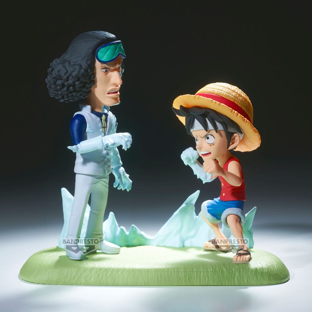 One Piece WCF Log Stories PVC Statue Luffy vs. Kuzan 9 cm 4983164286885