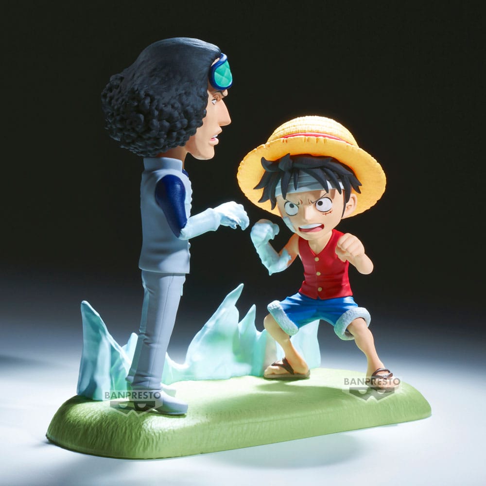 One Piece WCF Log Stories PVC Statue Luffy vs. Kuzan 9 cm 4983164286885