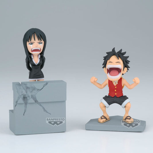 One Piece WCF Log Stories PVC Statue Monkey D. Luffy & Nico Robin 10 cm 4983164288292