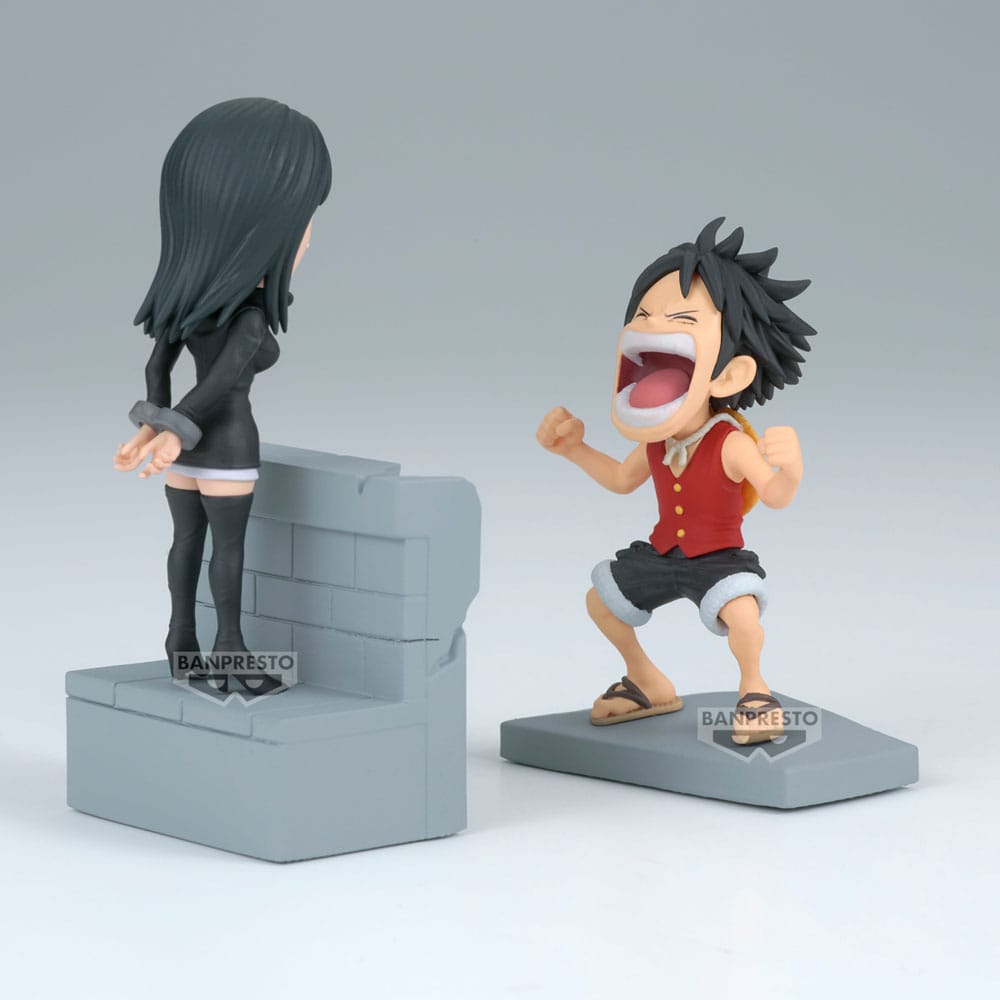 One Piece WCF Log Stories PVC Statue Monkey D. Luffy & Nico Robin 10 cm 4983164288292