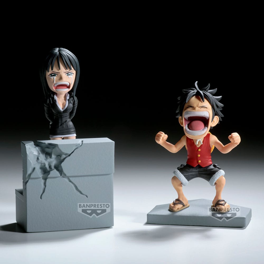 One Piece WCF Log Stories PVC Statue Monkey D. Luffy & Nico Robin 10 cm 4983164288292