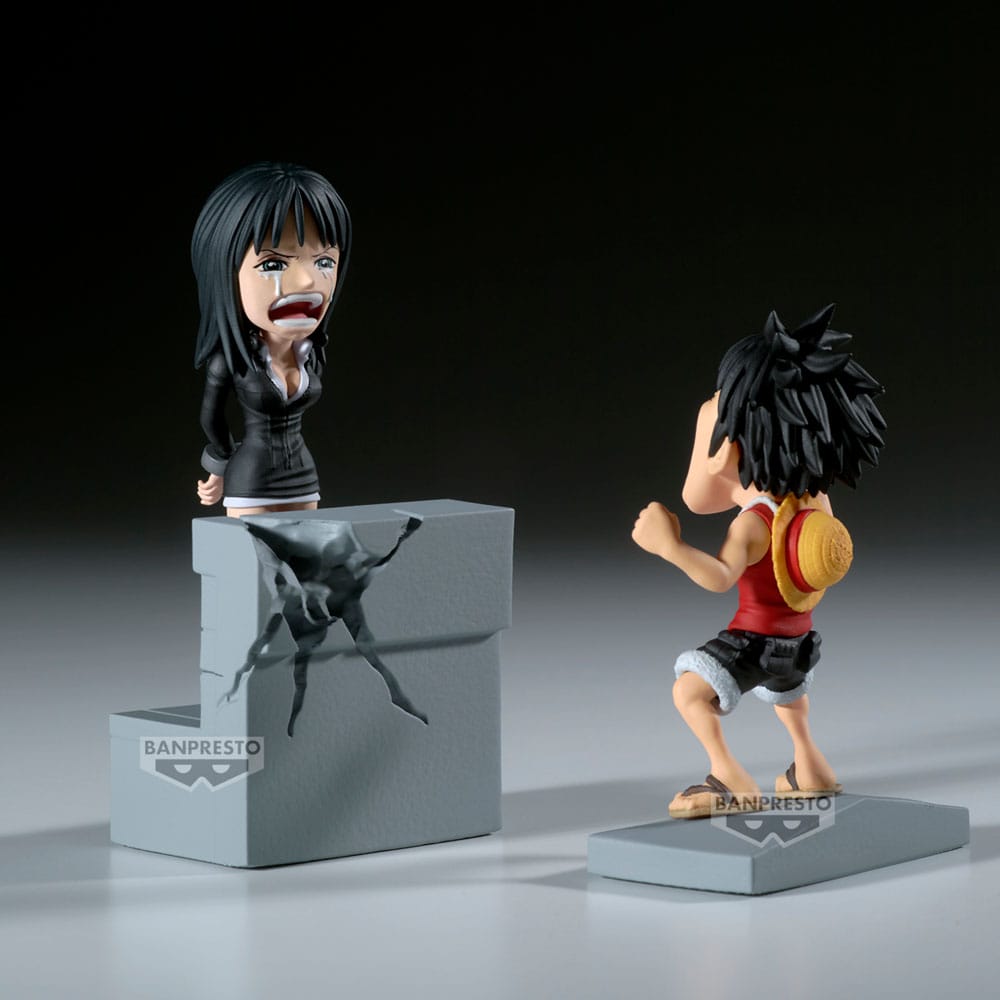 One Piece WCF Log Stories PVC Statue Monkey D. Luffy & Nico Robin 10 cm 4983164288292