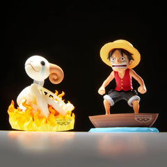 One Piece WCF Log Stories PVC Statue 2-Pack Luffy & Going Merry 8 cm 4983164289282