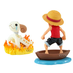 One Piece WCF Log Stories PVC Statue 2-Pack Luffy & Going Merry 8 cm 4983164289282