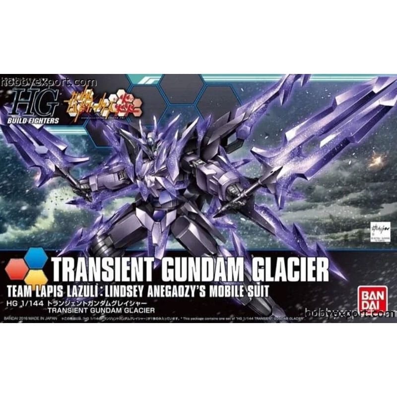 Gundam Build Fighters High Grade Plastic Model Kit 1/144 Transient Gundam Glacier 4573102554437