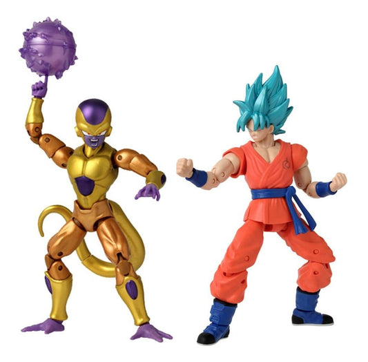 Dragon Ball Super Dragon Stars Action Figure 2-Pack Battle Pack: Golden Frieza vs Super Saiyan Blue Goku 17 cm 3296580371693