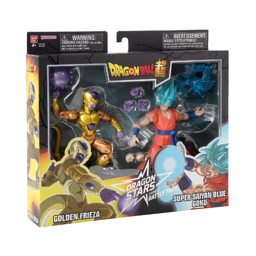 Dragon Ball Super Dragon Stars Action Figure 2-Pack Battle Pack: Golden Frieza vs Super Saiyan Blue Goku 17 cm 3296580371693