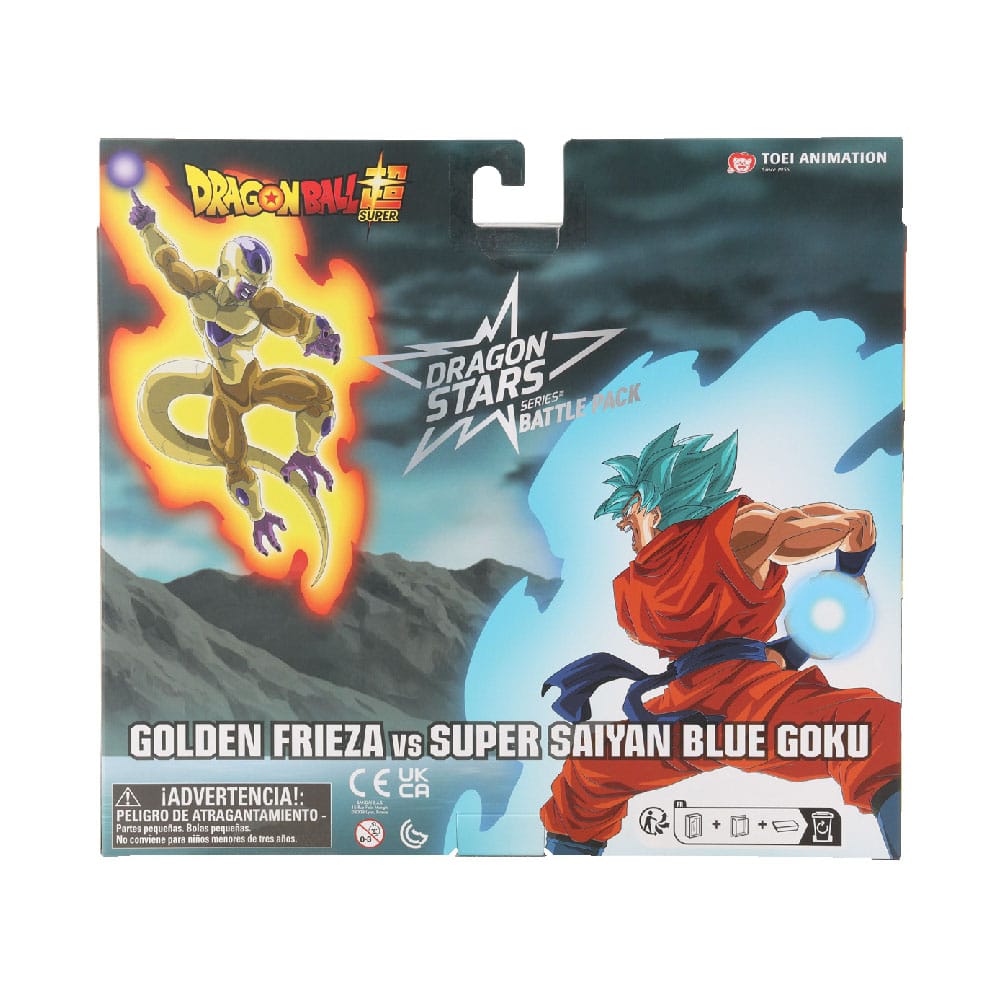 Dragon Ball Super Dragon Stars Action Figure 2-Pack Battle Pack: Golden Frieza vs Super Saiyan Blue Goku 17 cm 3296580371693