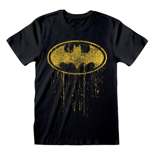 Batman T-Shirt Dripping Symbol  Size M 5056688587024