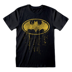 Batman T-Shirt Dripping Symbol  Size S 5056688587017