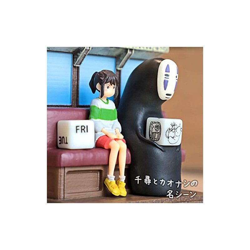 Spirited Away Statue Three-wheeler Diorama / Calendar Take Unabara Train 11 cm 4990593457724