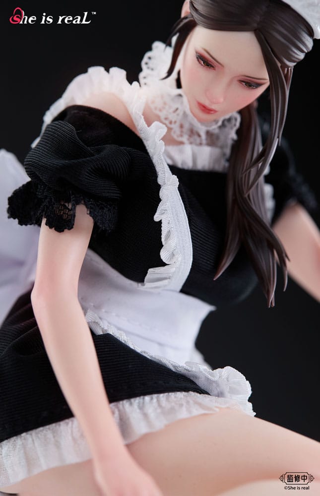 Original Character Dress Series PVC Statue 1/6 She is real Water Droplet Maid 27 cm 6977373430021