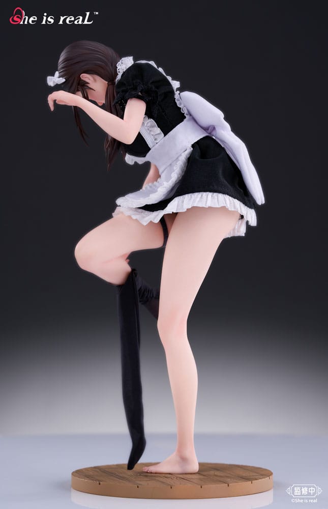 Original Character Dress Series PVC Statue 1/6 She is real Water Droplet Maid 27 cm 6977373430021