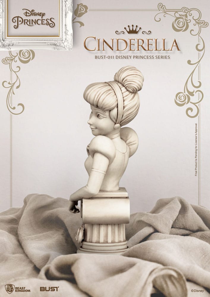 Disney Princess Series PVC Bust Cindarella 15 cm 4711203457282