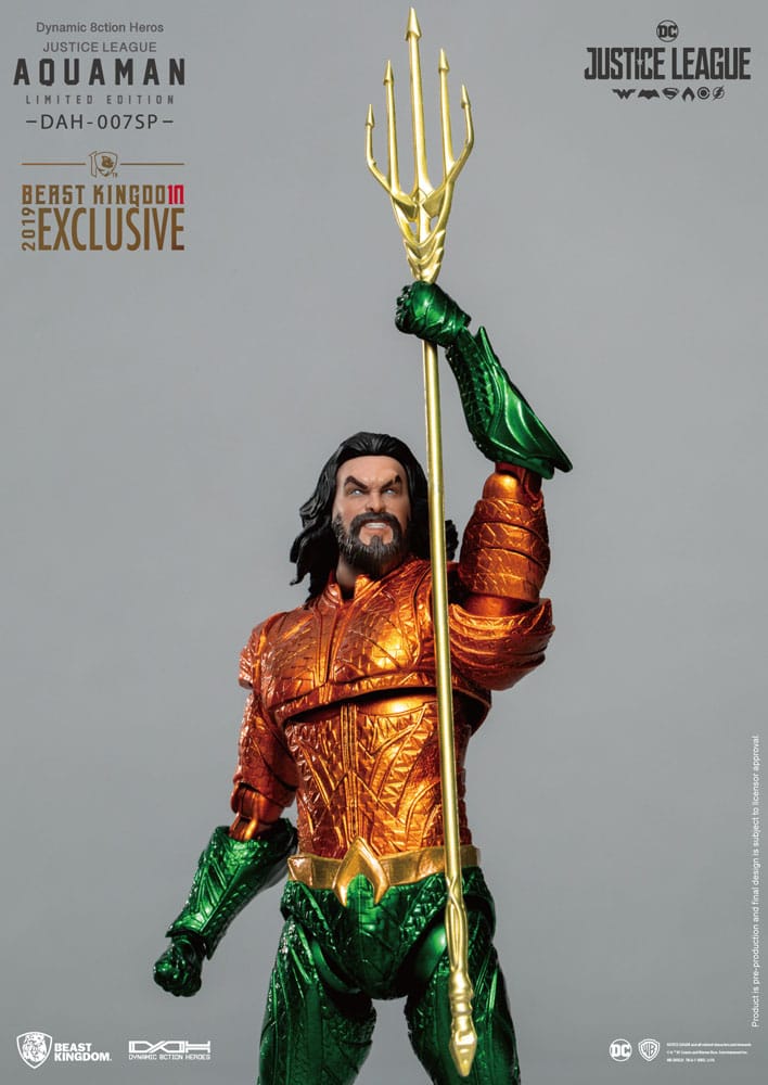 Justice League Dynamic 8ction Heroes Action Figure 1/9 Aquaman Comic Color Ver. 20 cm 4710227017496