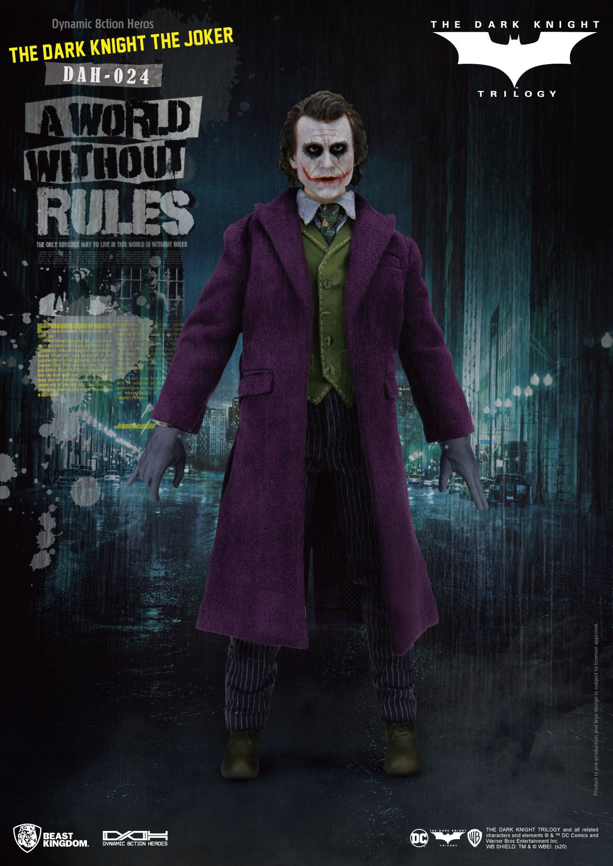 Batman The Dark Knight Dynamic 8ction Heroes Action Figure 1/9 The Joker 21 cm 4710586071474