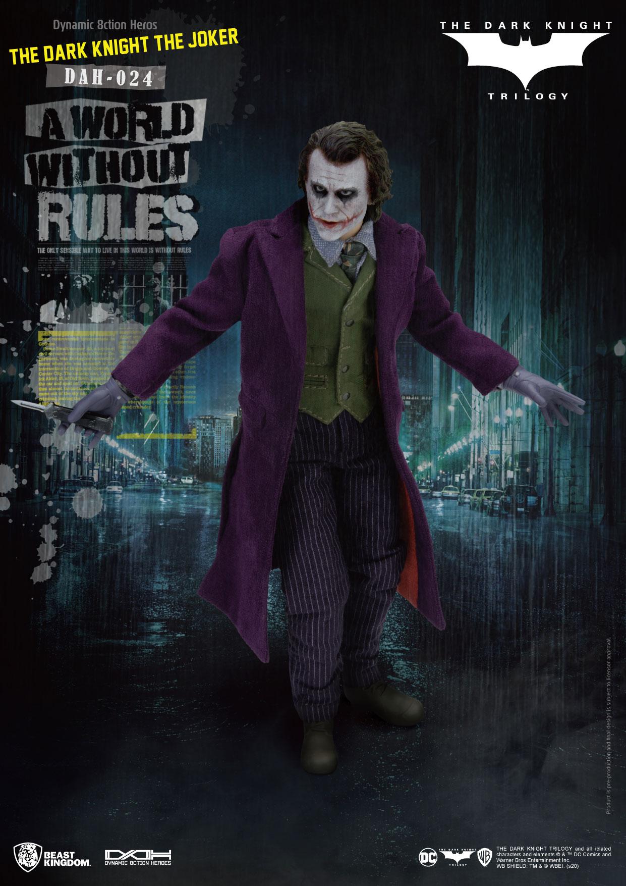 Batman The Dark Knight Dynamic 8ction Heroes Action Figure 1/9 The Joker 21 cm 4710586071474