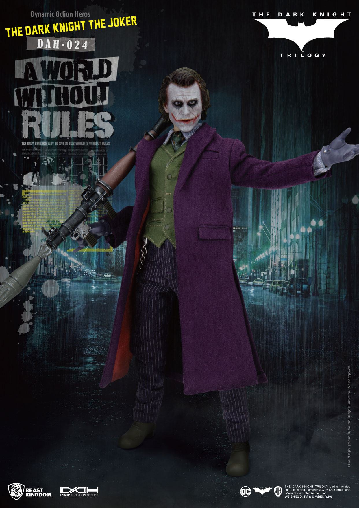 Batman The Dark Knight Dynamic 8ction Heroes Action Figure 1/9 The Joker 21 cm 4710586071474