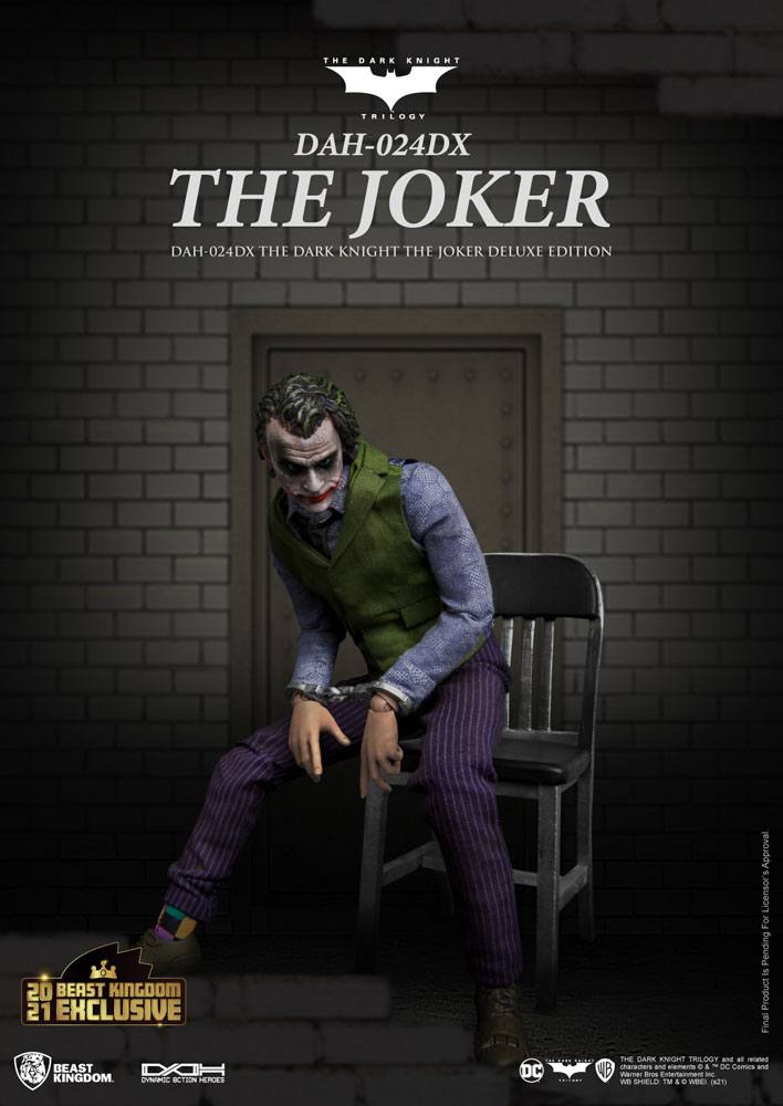 Batman The Dark Knight Dynamic 8ction Heroes Action Figure 1/9 The Joker Deluxe Version 21 cm 4711061151162