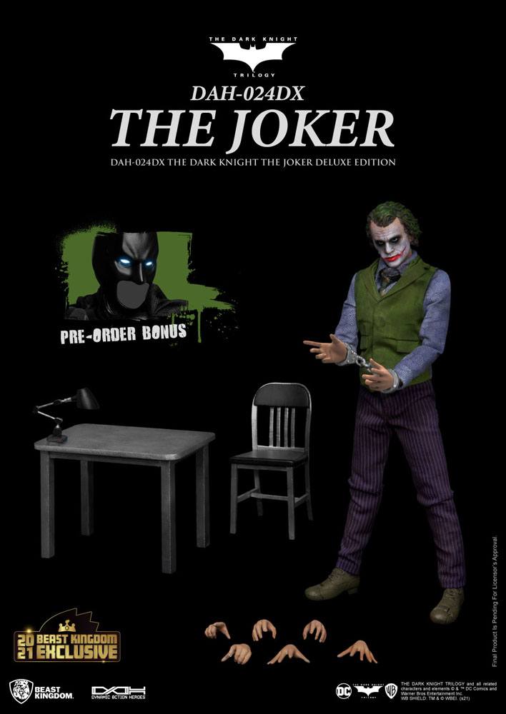 Batman The Dark Knight Dynamic 8ction Heroes Action Figure 1/9 The Joker Deluxe Version 21 cm 4711061151162