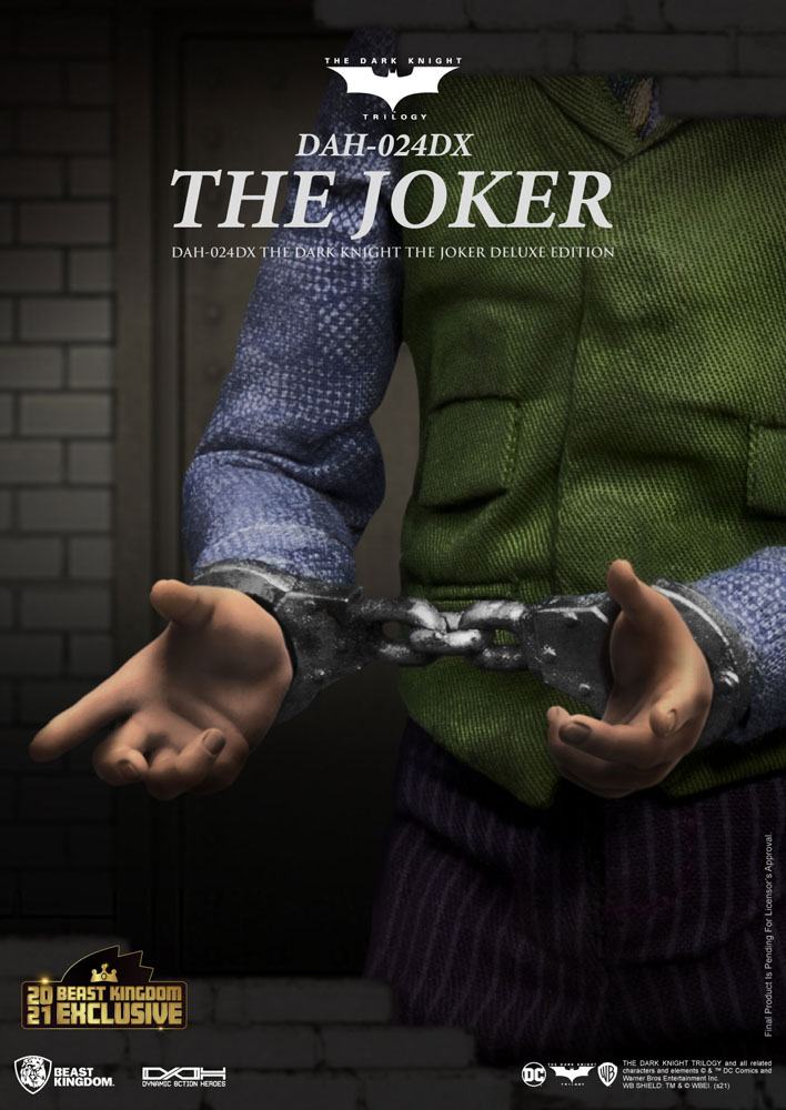 Batman The Dark Knight Dynamic 8ction Heroes Action Figure 1/9 The Joker Deluxe Version 21 cm 4711061151162