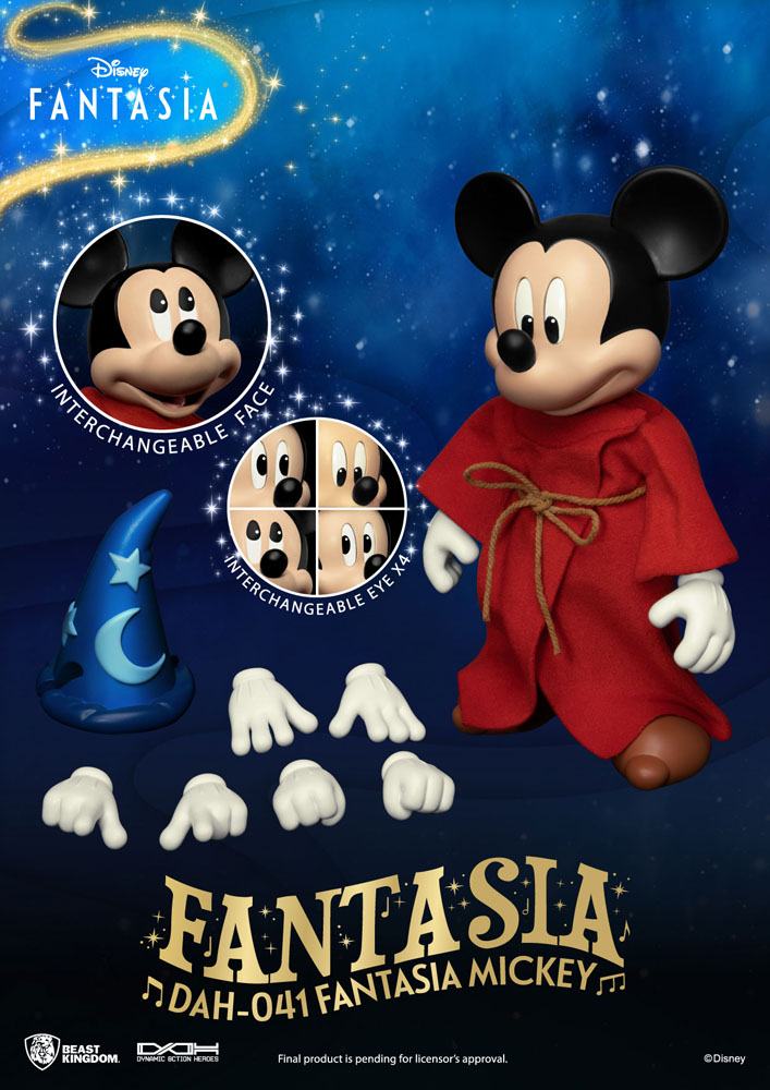 Disney Classic Dynamic 8ction Heroes Action Figure 1/9 Mickey Fantasia 21 cm 4711061146908