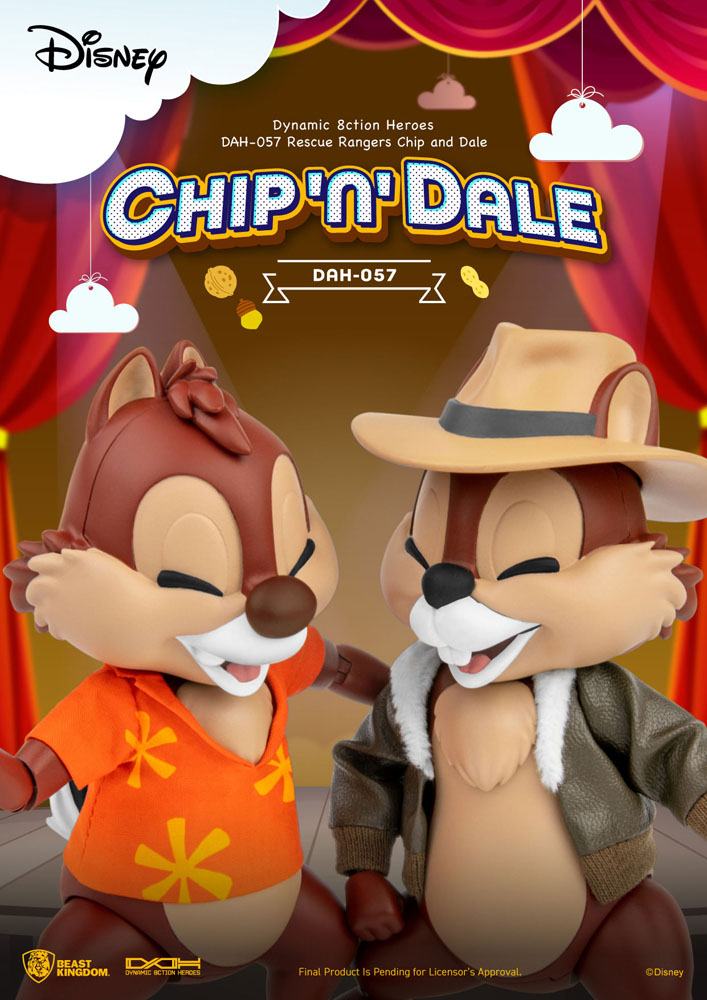 Chip 'n Dale: Rescue Rangers Dynamic 8ction Heroes Action Figures 1/9 Chip & Dale 10 cm 4711203451495