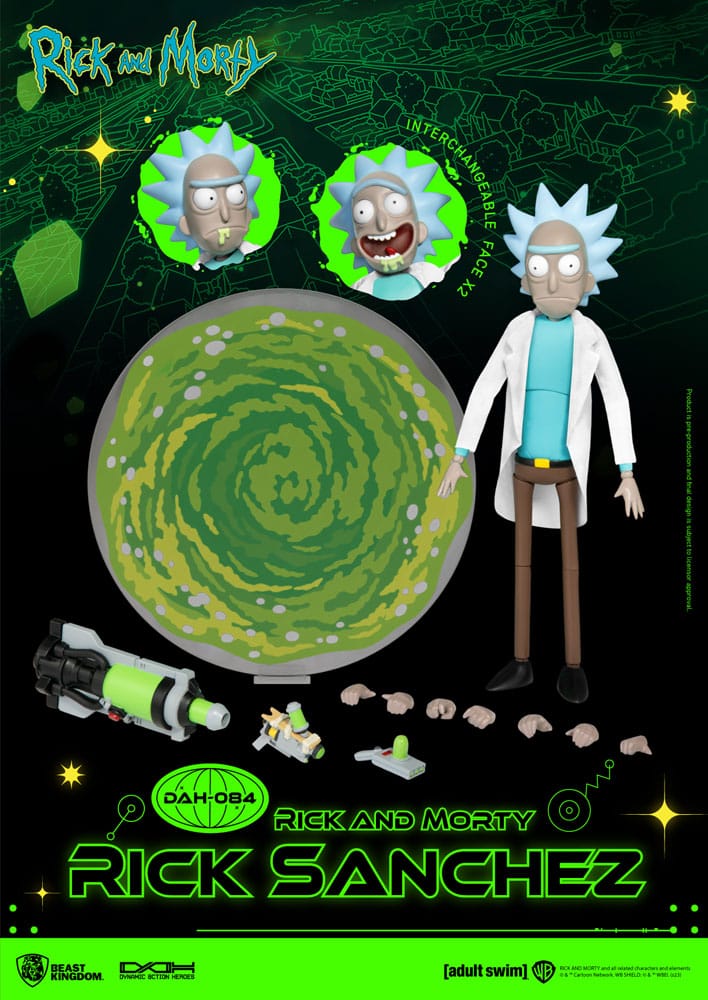 Rick and Morty Dynamic 8ction Heroes Action Figure 1/9 Rick Sanchez 23 cm 4711385241143