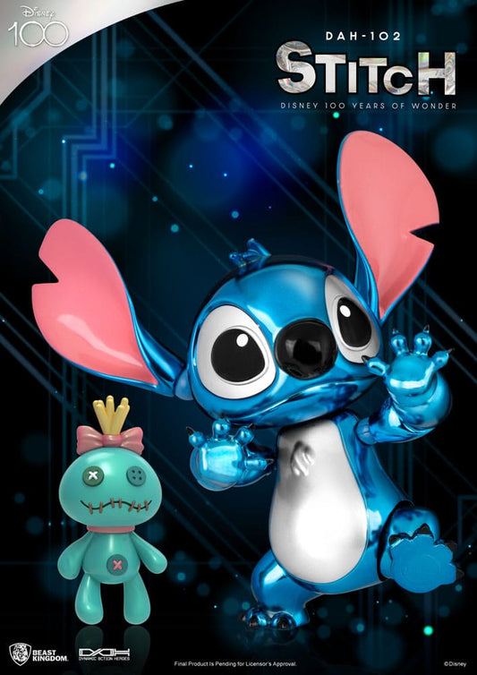 Disney 100 Years of Wonder Dynamic 8ction Heroes Action Figure 1/9 Stitch (Lilo & Stitch) 16 cm 4711385240924