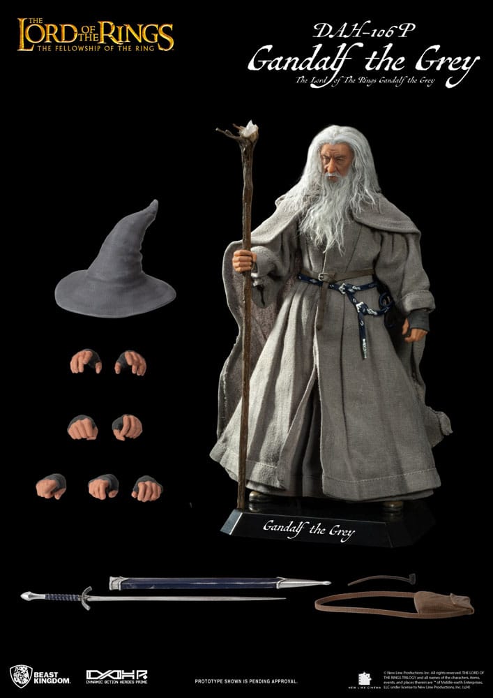 Lord of the Rings Dynamic 8ction Heroes Action Figure 1/9 Gandalf the Grey 21 cm 4711385242218