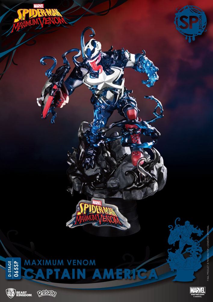 Marvel Comics D-Stage PVC Diorama Maximum Venom Captain America Special Edition 16 cm 4710586078268