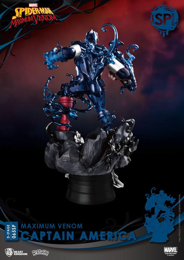 Marvel Comics D-Stage PVC Diorama Maximum Venom Captain America Special Edition 16 cm 4710586078268